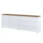 Komoda 2d3s Modo 28 200cm Dub Mauvella/Biely