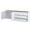 Komoda 2d3s Modo 28 200cm Dub Mauvella/Biely,5