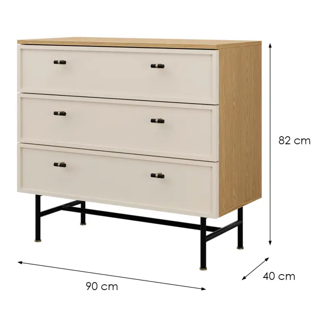 Komoda Elora 9 Dub Jar/Macadamia,2