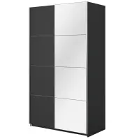 Skriňa 120cm Beta 54  Čierna/Zrkadla