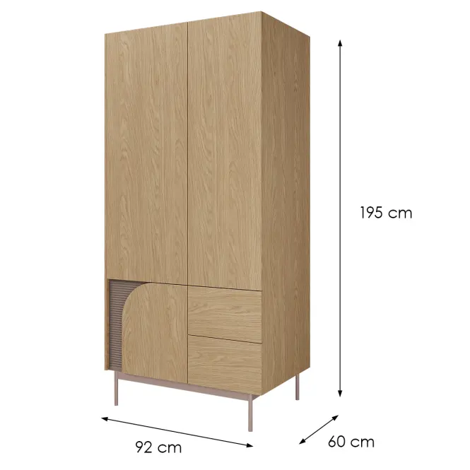 Skriňa Carmen 1 Dub Jar/Toffi,2