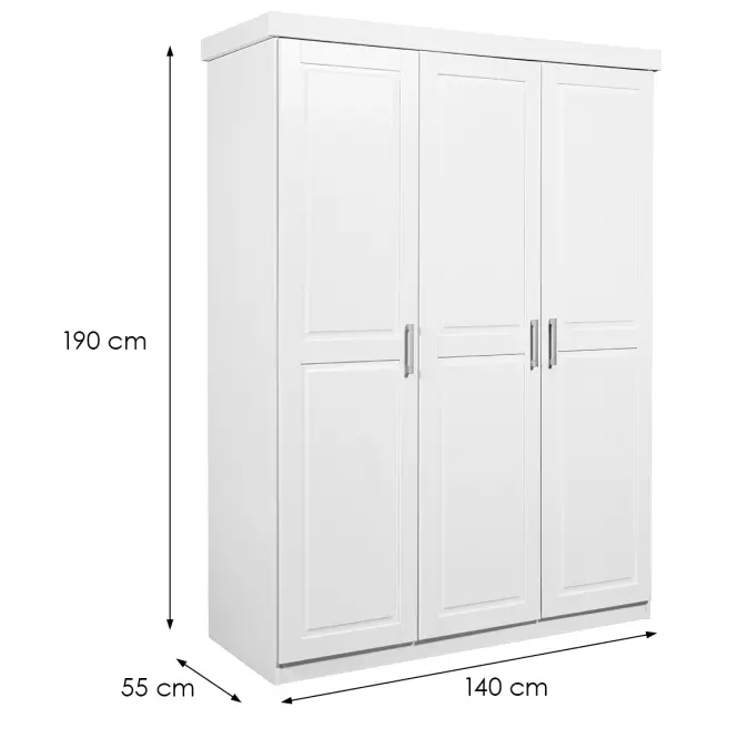 Skriňa 20900115 Magnus 3d Borovica Biely,3