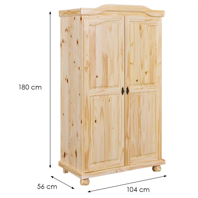 Skriňa 30500100 Genf 2d Borovica Natural,3