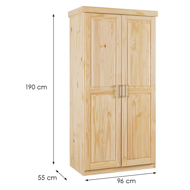 Skriňa 30500303 Leon 2d Borovica Natural,3