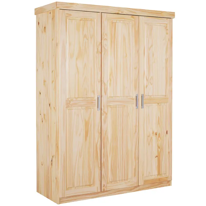Skriňa 30500315 Pelle 3d 140 cm – borovica Natural, trojdverová, drevo