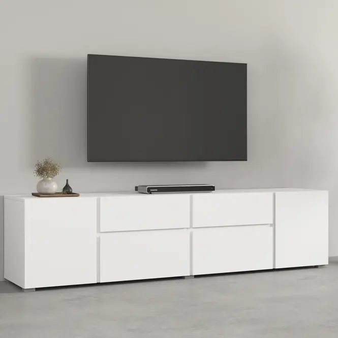 TV stolík Asymetric 39 Biela