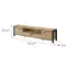 TV stolík Aktiv 40 210cm Dub Taurus/Čierna,2