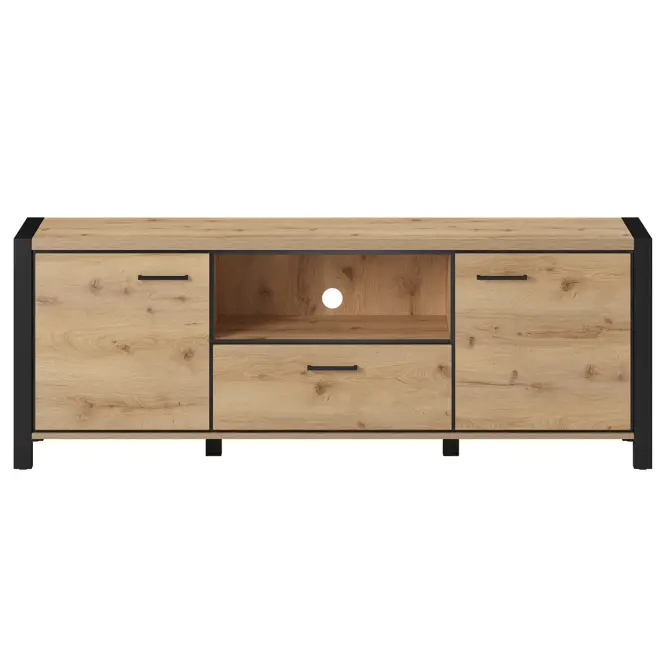 TV stolík Aktiv 41 180cm Dub Taurus/Čierna,3