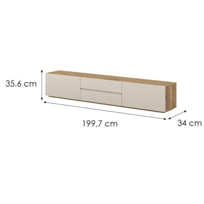TV stolík Criss 39 Dub Mauvella/Kašmír,2