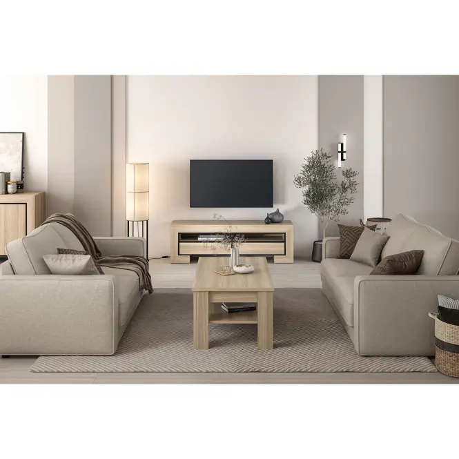 TV stolík Cuba Ii 40 Dub Sambal/Čierna,10