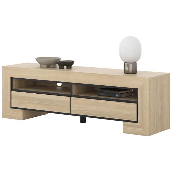 TV stolík Cuba Ii 40 Dub Sambal/Čierna,5