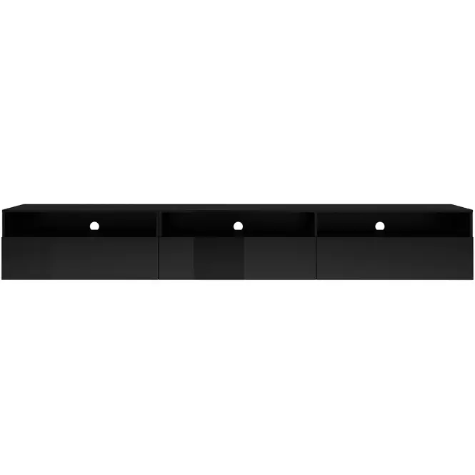 TV stolík Athens 40 Čierna/Čierna Lesk,3