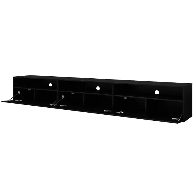 TV stolík Athens 40 Čierna/Čierna Lesk,4