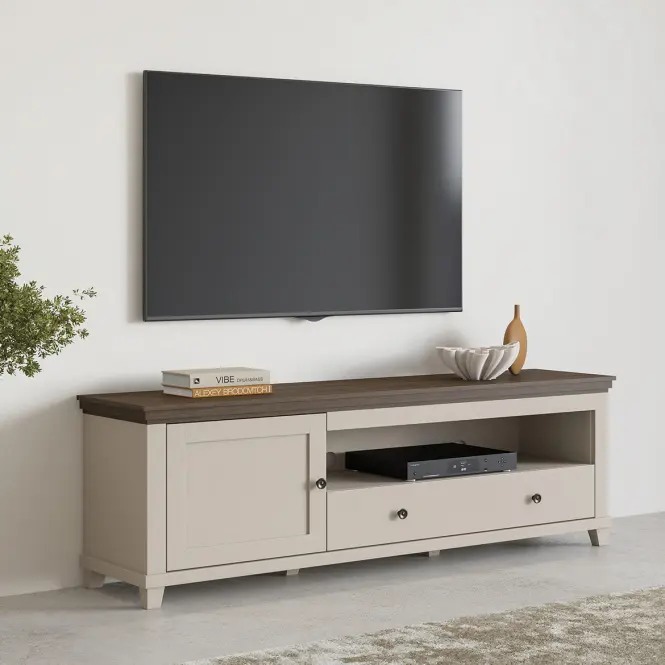 TV stolík Evora 40 Bez/Dub Dunin,6