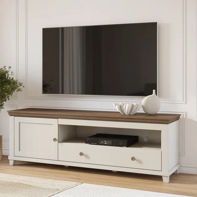 TV stolík Evora 40 Bez/Dub Dunin,7