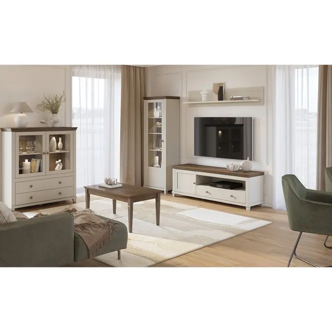 TV stolík Evora 40 Bez/Dub Dunin,8
