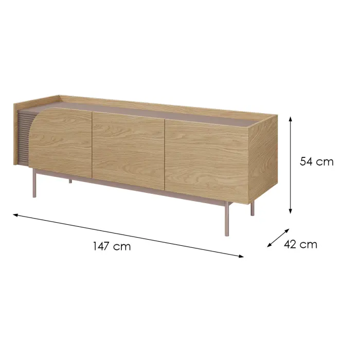 TV stolík Carmen 10 Dub Jarný/Toffi,2