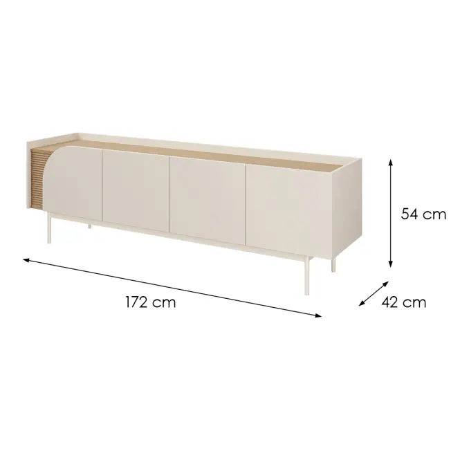 TV stolík Carmen 9 Macadamia/Dub Jarná,2