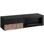 TV stolík Cannes s biokrbem Zmwdv Cs RTV-K Black/Viking/Marble Black