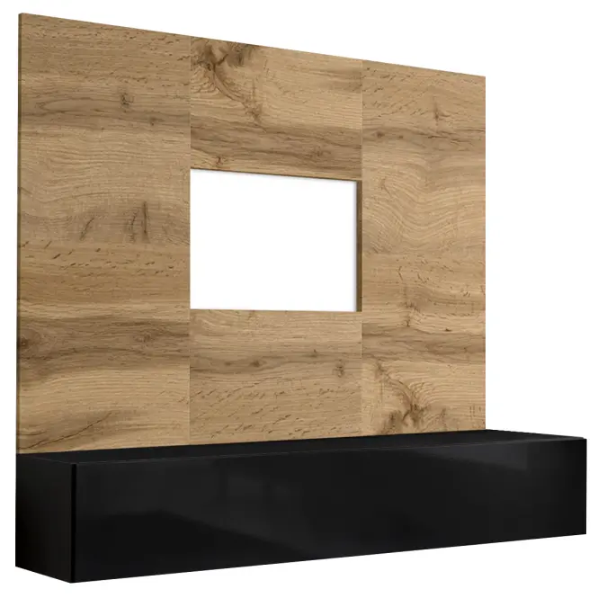 TV stolík + Panel Switch Wtz Sw Pr1 Wotan/Čierna