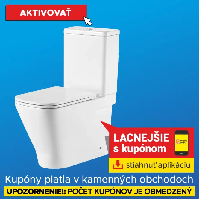 WC Kombi univerzálne bez goliera s voľne padajúcou doskou (SK)