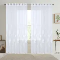 Záclona na priechodkách ANIELA E2501 300x250 biela