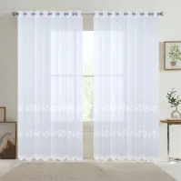 Záclona na priechodkách OKTAWIA 2503 300x250 biela