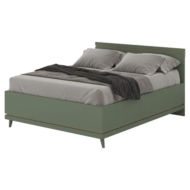 Posteľ Scandi 31 160 Dubový Olej/Zelená