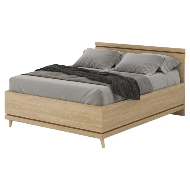 Posteľ Scandi 31 160 Dubový Olej/Tehla