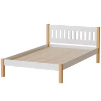 Posteľ Gaja 120 Biela/Prírodný Dub