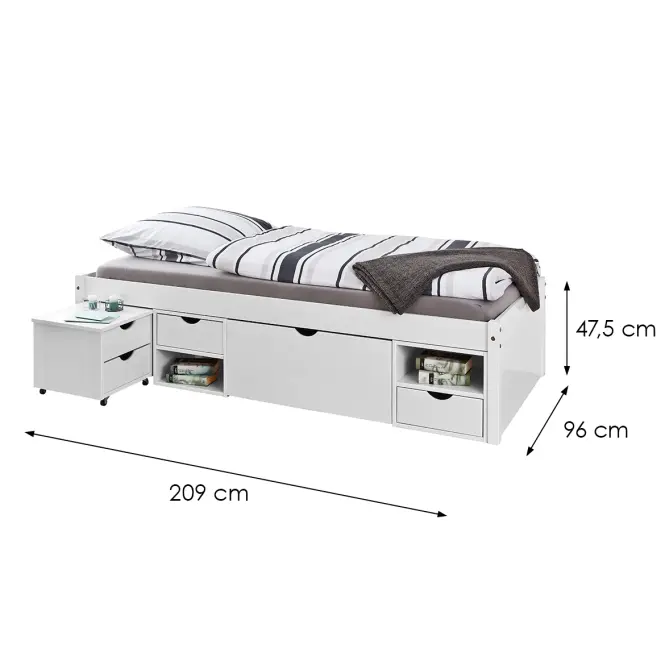 Posteľ 20900160 Till 90x200 Biela,2