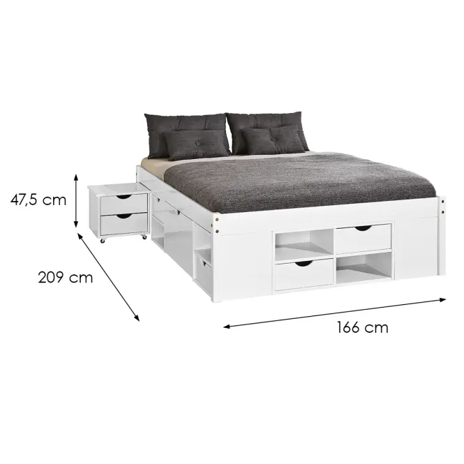 Posteľ 20900175 Till 160x200 Biela,2