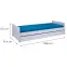 Posteľ 20900195 Surf Skladací 90x200 Biela,2