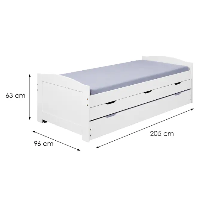 Posteľ 20900245 Ulli 90x200 Biela