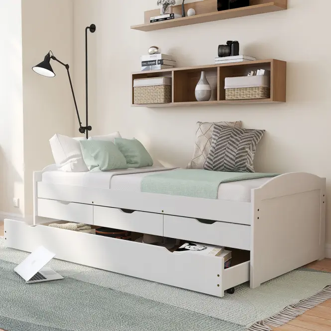 Posteľ 20900245 Ulli 90x200 Biela,6