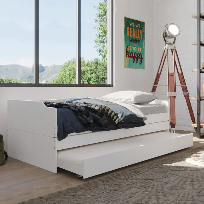 Posteľ 20900257 Lotar 90x200 Biela,9
