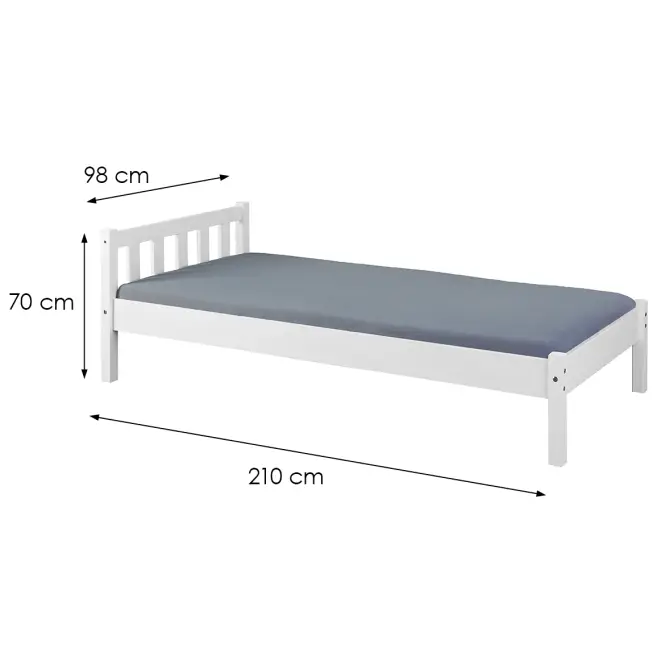 Posteľ 29040010 Vilmar 90x200  Biela,3