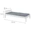 Posteľ 29040010 Vilmar 90x200  Biela,3