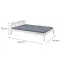 Posteľ 29040020 Vilmar 140x200 Biela,3