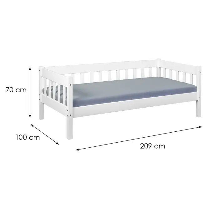 Posteľ 29040060 Sintro 90x200 Biela,3