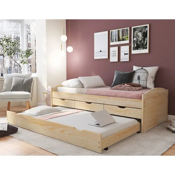 Posteľ 30500245 Marinella 90x200 +Zásuvka Prírodné,8