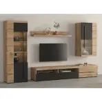 Obývacia Stena Roger 10 Dub Wotan/Cz.Mat