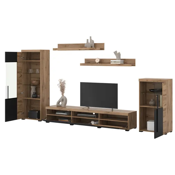 Obývacia Stena Roger 11 Dub Wotan/Cz.Mat