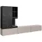 Obývacia Stena Gina Sgms Gn Clay Grey/Marble Black,2
