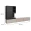 Obývacia Stena Gina Sgms Gn Clay Grey/Marble Black,4