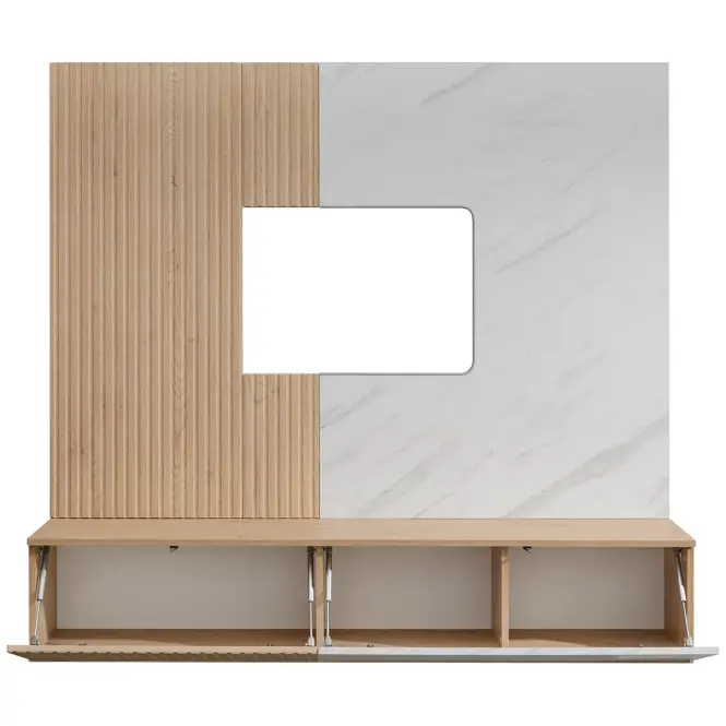 Obývacia Stena Noir I Dcmw Nr1 Cremona Oak/Marble White