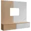 Obývacia Stena Noir I Dcmw Nr1 Cremona Oak/Marble White,3