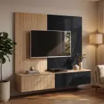 Obývacia Stena Noir I Dcms Nr1 Cremona Oak/Marble Black