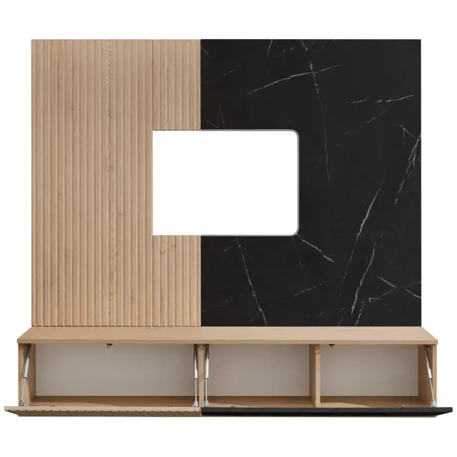 Obývacia Stena Noir I Dcms Nr1 Cremona Oak/Marble Black