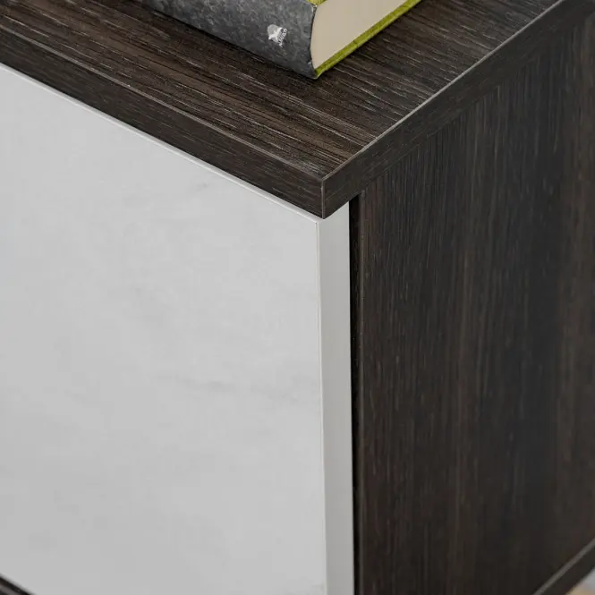 Obývacia Stena Noir Ii Dgmw Nr2 Grafit Oak/Marble Black,6
